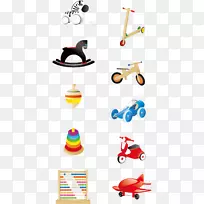 玩具块婴儿图标-儿童玩具汽车图