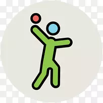 身体健康剪贴画.健身创意手绘