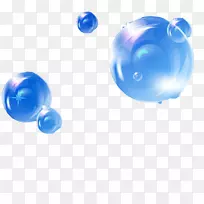 泡沫蓝天泡沫-太阳下的蓝色气泡