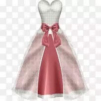 婚纱服装剪贴画-女士。连衣裙