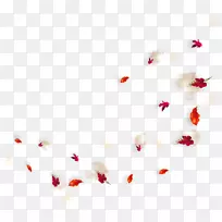 红叶艺术图案-红叶浮动元素