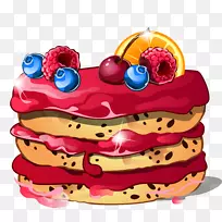 生日蛋糕层蛋糕结婚蛋糕托-卡通美食家蛋糕