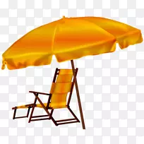 台面伞式沙滩伞-黄色沙滩伞