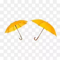 雨伞摄影黄色-两把黄色雨伞