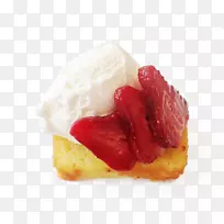 冰淇淋草莓奶油蛋糕早餐牛奶草莓蛋糕