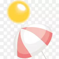 雨伞艺术品剪贴画-太阳伞png元素