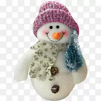 雪人围巾帽子-漂亮的雪人