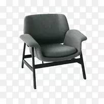 Eames躺椅，桌子，沙发，脚凳-单人沙发