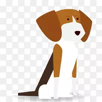 比格西伯利亚哈士奇宠物-可爱的卡通小狗