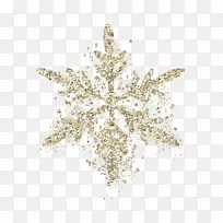 圣诞雪花-金属小雪花
