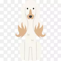 小狗繁殖卡通剪辑艺术-白色卡通小狗