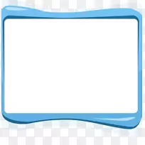 区域角字体-蓝色背景商品显示框