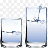 饮用水玻璃插图.杯子
