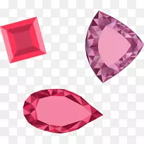 钻石粉红2d电脑图形精灵粉红钻石