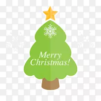 圣诞树装饰杉木标志字体-圣诞树