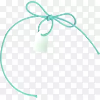 绳ICO-绳子上的绿色蝴蝶结