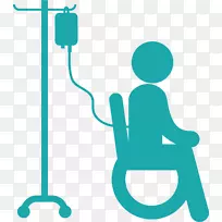 病人健康护理医院病床图标-病人床注射卡通
