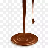 巧克力液体剪贴画.巧克力液体飞溅设计