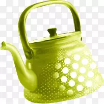 水壶茶壶厨房炉子绿色水壶