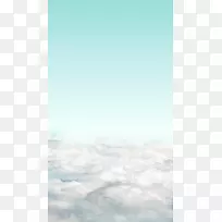 天空微软蔚蓝云计算电脑壁纸-蓝天背景龙舟节