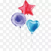 生日水彩画派对-水彩画气球设计