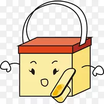 材料盒剪贴画.卡通盒PNG材料