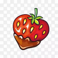 草莓插图.手绘草莓