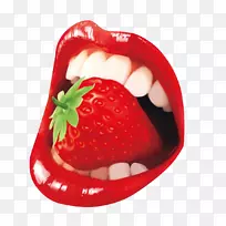 口碑草莓-创意草莓嘴