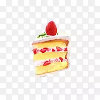 草莓奶油蛋糕纸杯蛋糕食品图解-下午茶草莓蛋糕