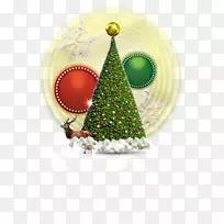 圣诞装饰圣诞树圣诞老人-圣诞树和圣诞麋鹿材料