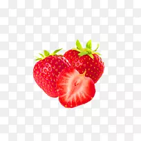 冰沙果蔬草莓红鲜草莓装饰图案