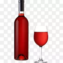 红葡萄酒树屋葡萄园白兰地瓶杯红葡萄酒