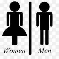 商标下载厕所-男女签名