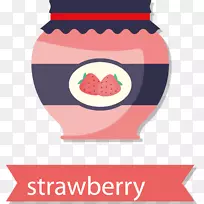 草莓派果酱海绵蛋糕水果美味草莓酱原料载体