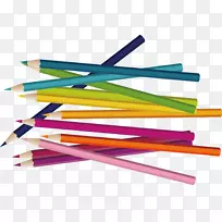 铅笔图标-各种彩色铅笔