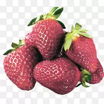果汁草莓果夹艺术-红色新鲜草莓装饰图案
