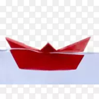 纸船水艇插图-无纸船在水中拉料