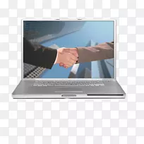 握手摄影电脑-电脑上的两只手