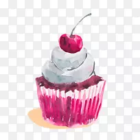 纸杯蛋糕面包店标志甜斑蛋糕屋-蛋糕