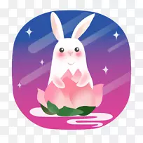 月饼中秋节月月兔卡通兔