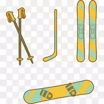 滑雪运动器材.冬季娱乐工具