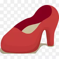 红色高跟鞋.卡通红色高跟鞋材料