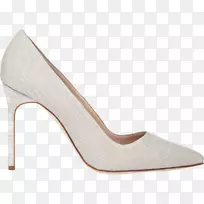 鞋高跟鞋品牌马诺洛牌白色高跟鞋品牌鞋