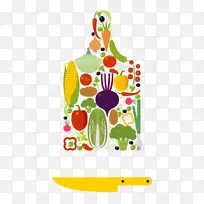有机食品水果蔬菜插图-有机蔬菜创意杂志