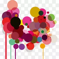 化学元素花卉设计师插图.彩色元素