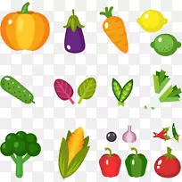 水果蔬菜食品平面设计芹菜-健康水果和蔬菜