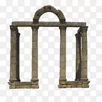 柱拱夹艺术-石材复古建筑材料自由拉