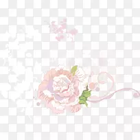 花卉设计玫瑰科花瓣图案-花卉趋势线