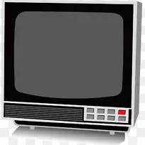 电视机电脑显示器-老式黑白电视设备背景资料