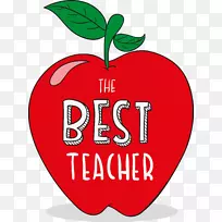 教师日学生苹果剪贴画-红苹果